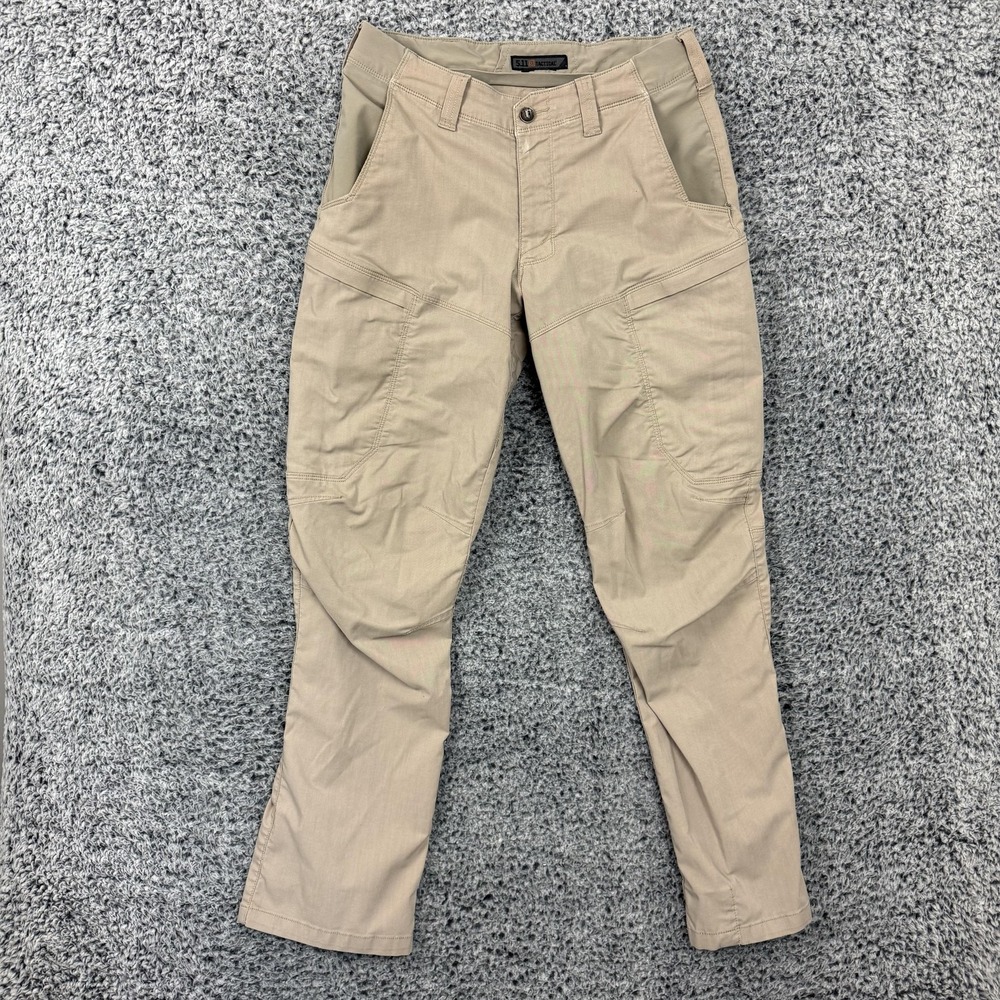5.11 Tactical Pants Mens 32x32 Beige Cargo Canvas Workwear Utility Outdoor